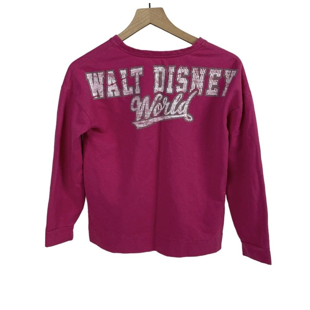 DISNEY PARKS Walt Disney World 71" Hot Pink Pullover Sweatshirt Women's S Small